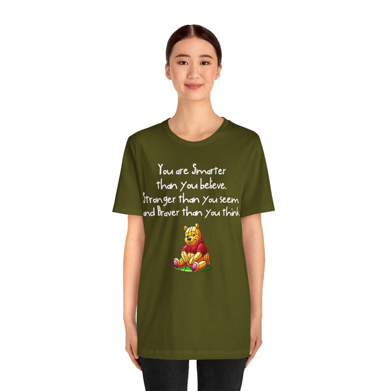 Winnie the Pooh Stained Glass Quote T-Shirt - Inspirational Pooh Tee