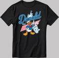 Disney Donald Duck Short Sleeve White-Black Men / Women T Shirt YZ136