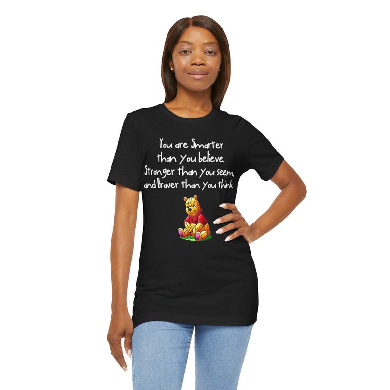 Winnie the Pooh Stained Glass Quote T-Shirt - Inspirational Pooh Tee
