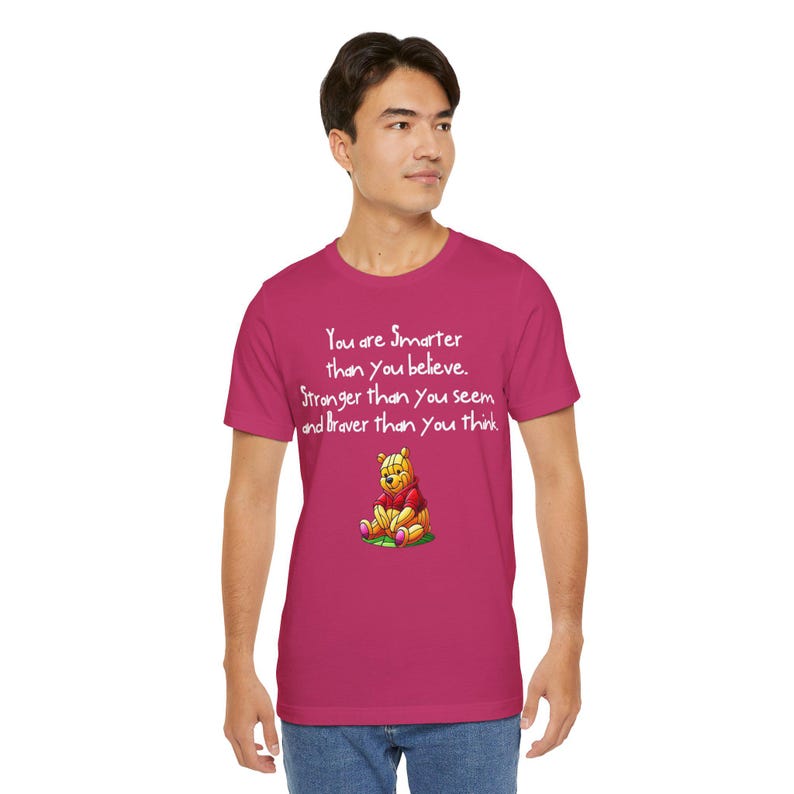 Winnie the Pooh Stained Glass Quote T-Shirt - Inspirational Pooh Tee
