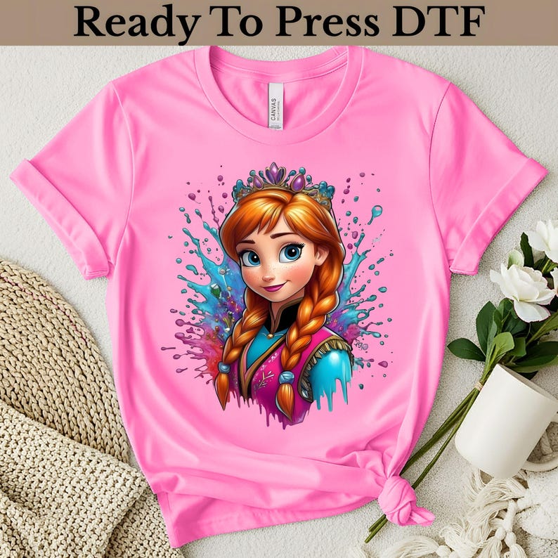 Frozen DTF Transfers, Disney Ready To Press, Anna Transfer, Girl Trip Heat Transfer, Cute Disney DTF, Disney Family Vacation Transfer