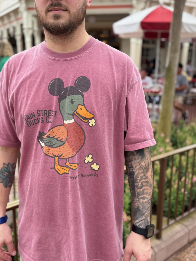 Main Street Ducks Co Tee | Magic Kingdom Here for the Snacks Shirt | Family Matching for Disney World Dads, Moms, Youth & Toddler