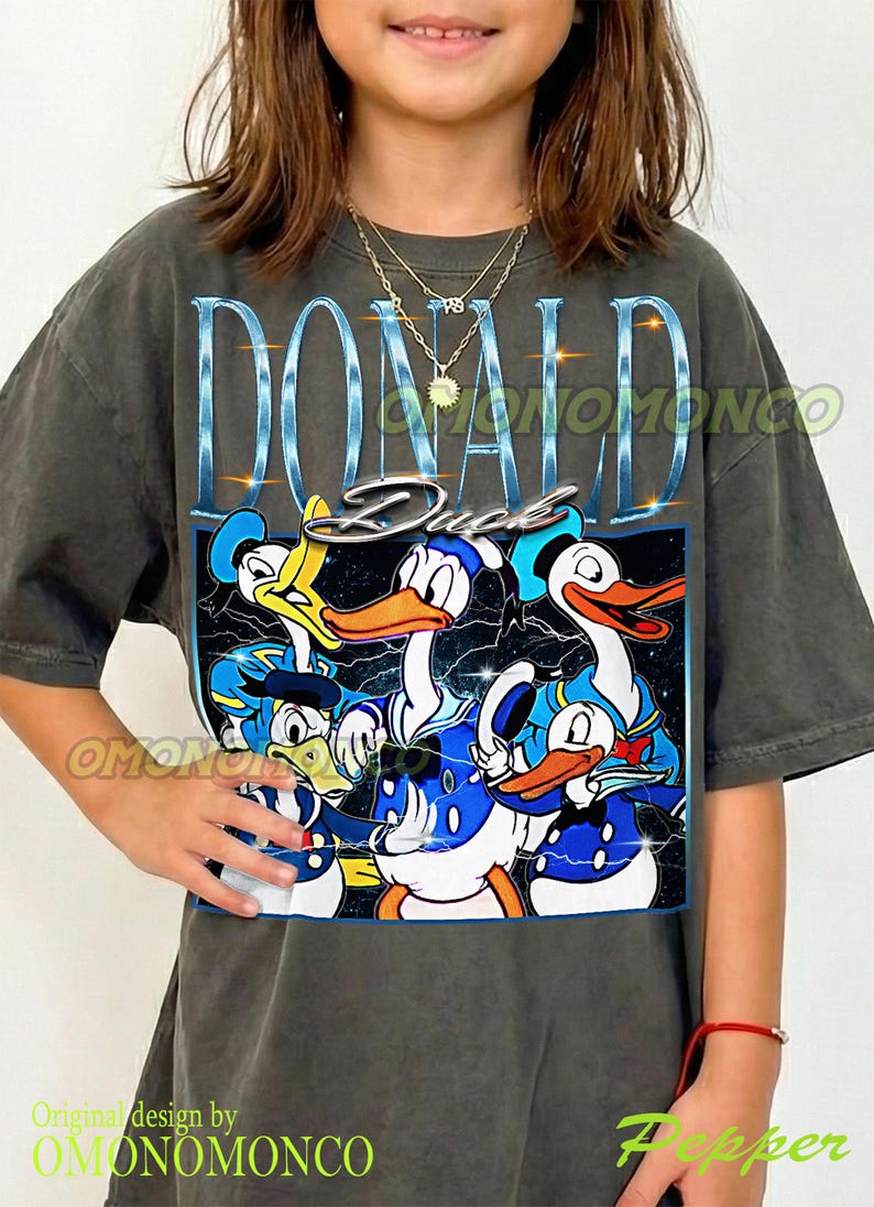 DONALD DUCK Vintage Shirt, Donald Duck Homage Tshirt, Donald Duck Fan, Donald Duck Retro 90s Sweater, Donald Duck Merch #saf