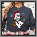 Olaf Christmas Disney Frozen Party | Unisex Tee Hoodie Sweatshirt Romper |Premium DTF Print |Retro Vintage Aesthetic |Gift| TE382