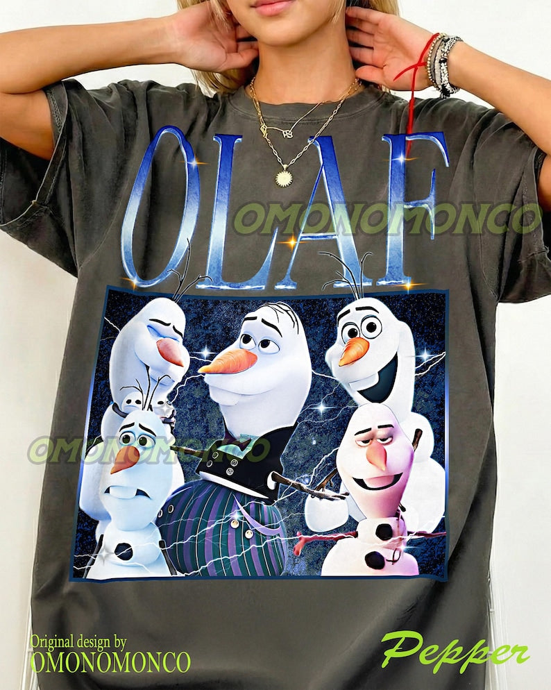 OLAF Vintage Shirt, Olaf Homage Tshirt, Olaf Fan, Olaf Retro 90s Sweater, Olaf Merch #saf