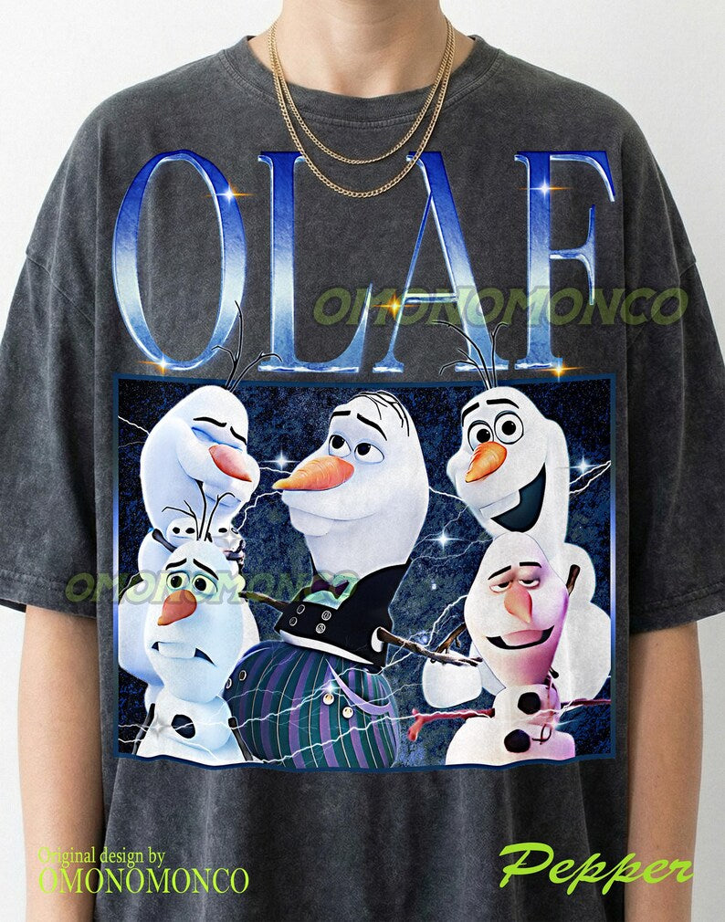 OLAF Vintage Shirt, Olaf Homage Tshirt, Olaf Fan, Olaf Retro 90s Sweater, Olaf Merch #saf