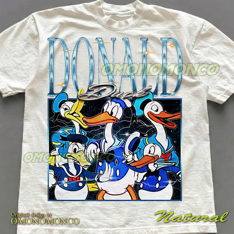 DONALD DUCK Vintage Shirt, Donald Duck Homage Tshirt, Donald Duck Fan, Donald Duck Retro 90s Sweater, Donald Duck Merch #saf