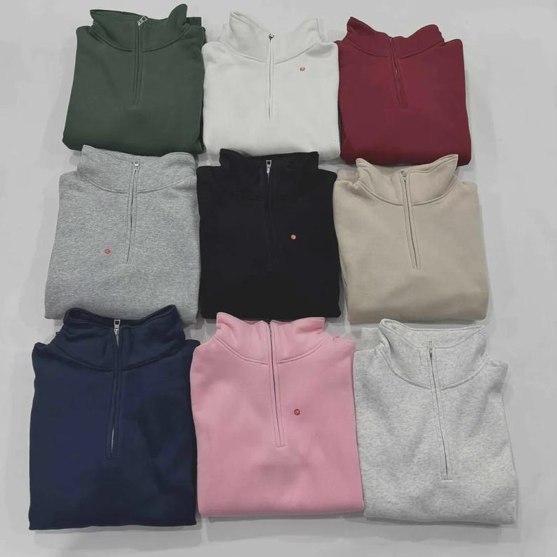 Disney Characters Christmas Embroidered Quarter Zip Sweatshirt, Winnie Pooh Eeyore Mickey Minnie Stitch Chip Dale Holiday Pullover Gift