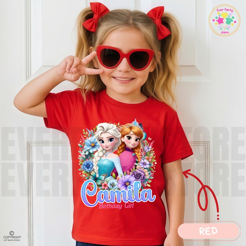 Personalized Princess Birthday Raglan Shirt, Family Matching IG55