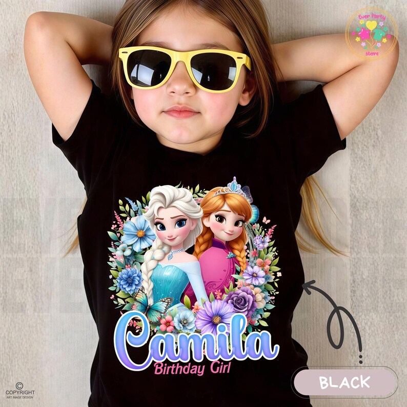 Personalized Princess Birthday Raglan Shirt, Family Matching IG55