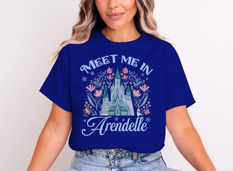 Meet Me In Arendelle Castle Shirt, Frozen Disney Shirts, Princess Elsa and Anna Disneyland Birthday T-shirts