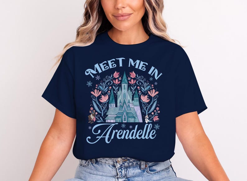 Meet Me In Arendelle Castle Shirt, Frozen Disney Shirts, Princess Elsa and Anna Disneyland Birthday T-shirts