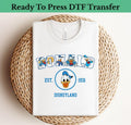Disneyland Donald Duck DTF Transfer, Vintage Family Characters (Heat Press)