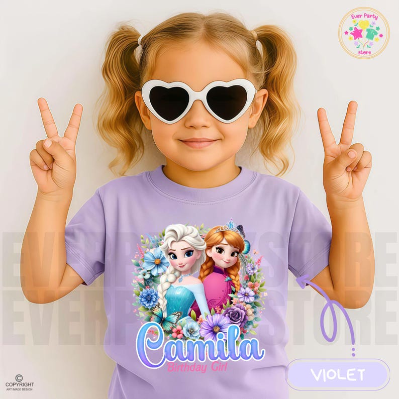 Personalized Princess Birthday Raglan Shirt, Family Matching IG55