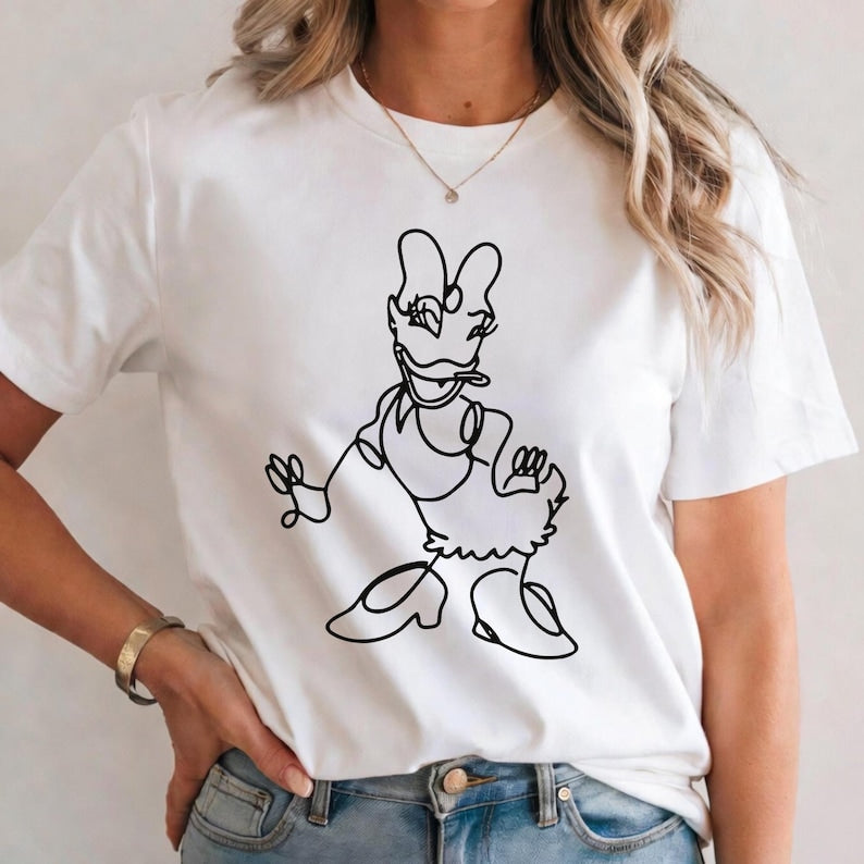 Disney Family Matching Line Art Shirts, Mickey Minnie product image 7