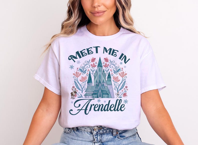 Meet Me In Arendelle Castle Shirt, Frozen Disney Shirts, Princess Elsa and Anna Disneyland Birthday T-shirts