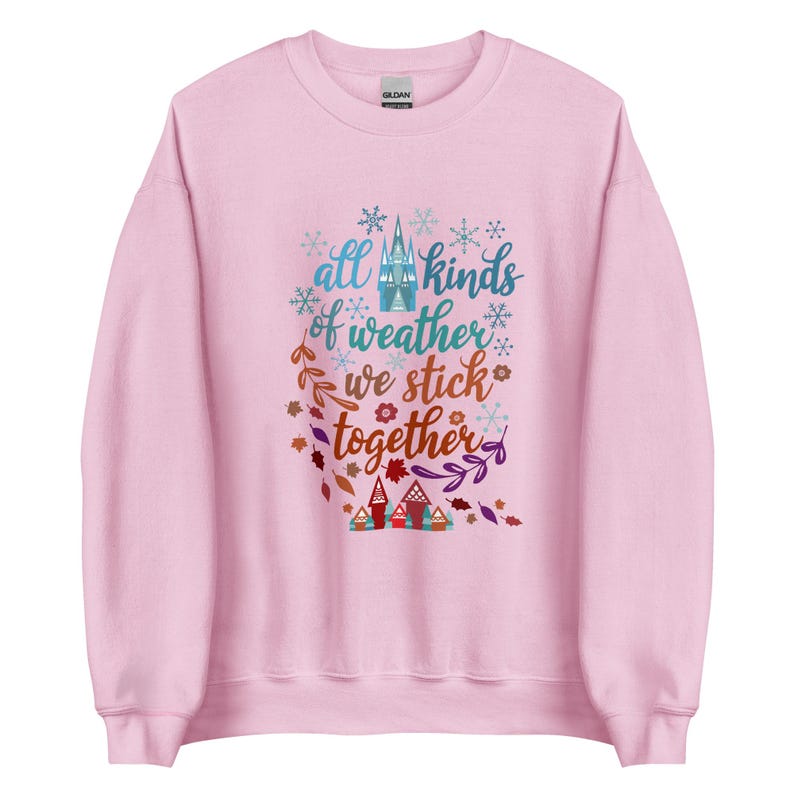 Frozen Christmas Sweatshirt Anna and Elsa Sisters White Christmas Song Sweatshirt