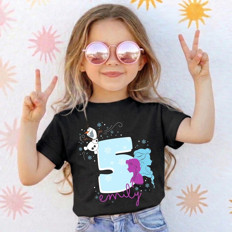 Fairytale Winter Princess Birthday Custom Family Apparel product image 5