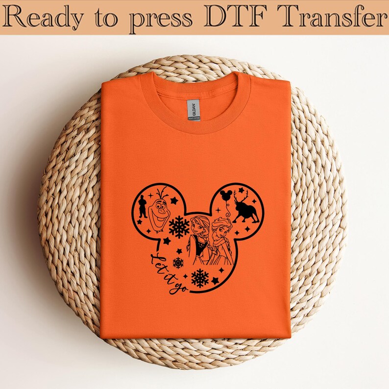 Disney Frozen Elsa DTF, Elsa Let It Go DTF Transfer, Disney Frozen Elsa And Anna DTF, Disney Elsa Frozen Shirt, Elsa And Anna Shirt