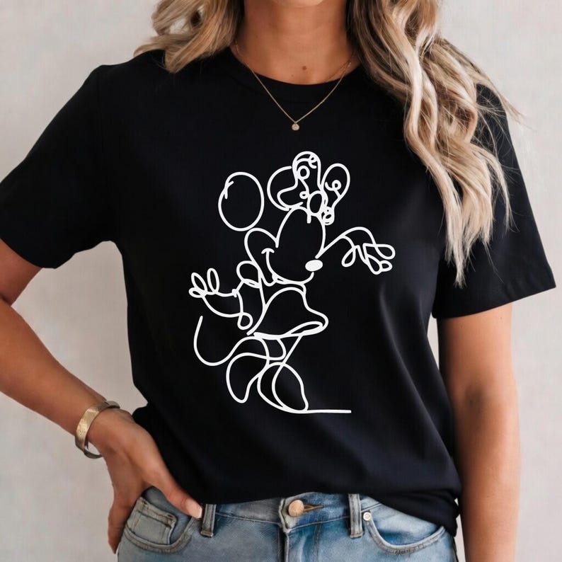 Disney Family Matching Line Art Shirts, Mickey Minnie product image 8