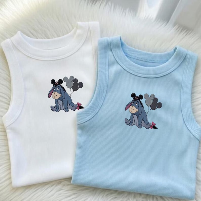 Disney Eeyore Mickey Balloons Embroidered Tank Top, Winnie product image 4
