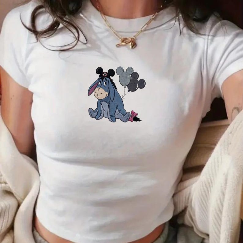 Disney Eeyore Mickey Balloons Embroidered Tank Top, Winnie product image 6