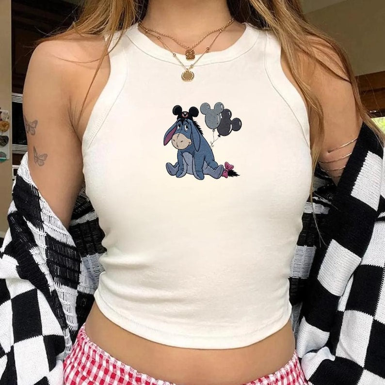 Disney Eeyore Mickey Balloons Embroidered Tank Top, Winnie product image 3