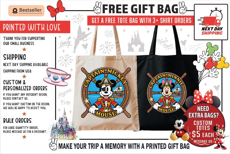 Custom Disney Cruise Pirate Night Shirt, Mickey Minnie Donald Piglet Family Tee, Personalized Birthday & Trip Shirts