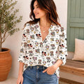 Disney Mickey And Friends Pirate Blouse, Minnie Daisy Donald Pluto Shirt, Women Disney Cruise Button Up, Disneyland Vacation Blouse Shirt