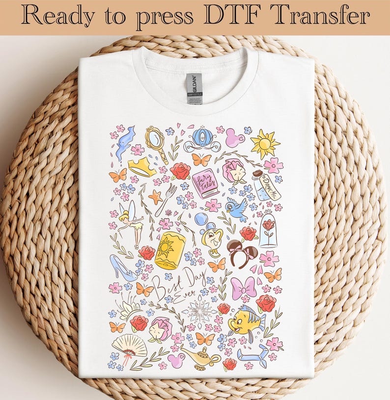 Disney The Little Mermaid DTF Transfer, Little Mermaid Ariel Shirt, Ariel Princess DTF Transfers, Disney Princess Shirt,Little Mermaid Shirt