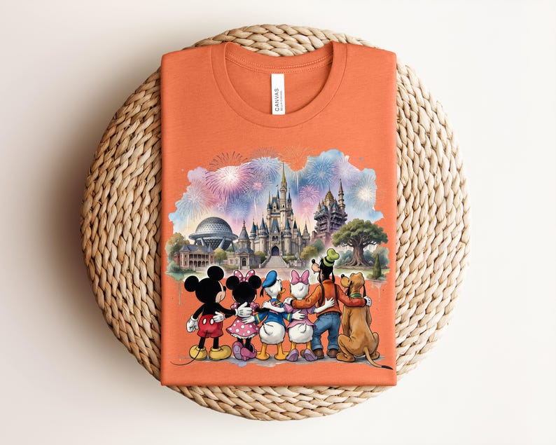 Mickey Mouse Minnie Mouse Shirt, Disney Vacation Family Squad Tee, Donald Duck Daisy Duck Tee, Goofy Pluto Magic Kingdom Shirt