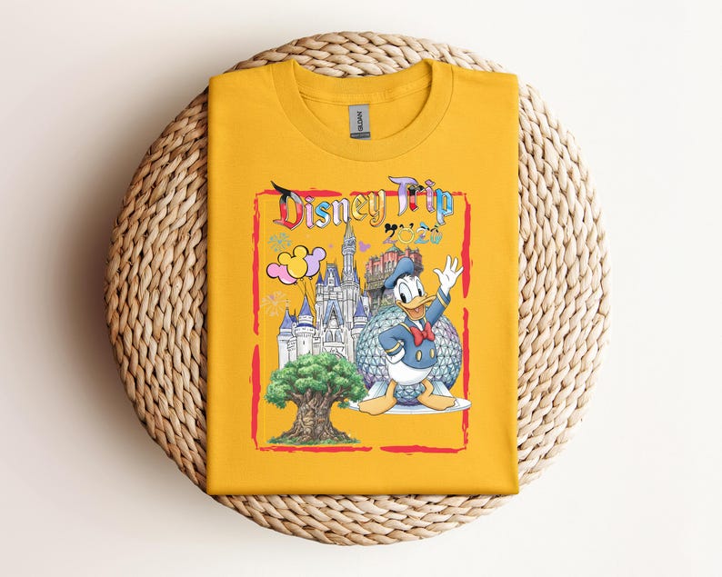 Donald Duck Disney Trip 2026 , Disneyworld Family Vacation Tee, Disney Family Matching Shirt