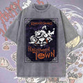 Disney Kingdom Hearts Halloween Town Wash T-Shirt, Donald Goofy Sora Halloween Tee, Disneyland Halloween Family, Disney Birthday Trip 2026