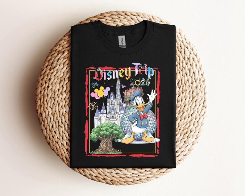 Donald Duck Disney Trip 2026 , Disneyworld Family Vacation Tee, Disney Family Matching Shirt