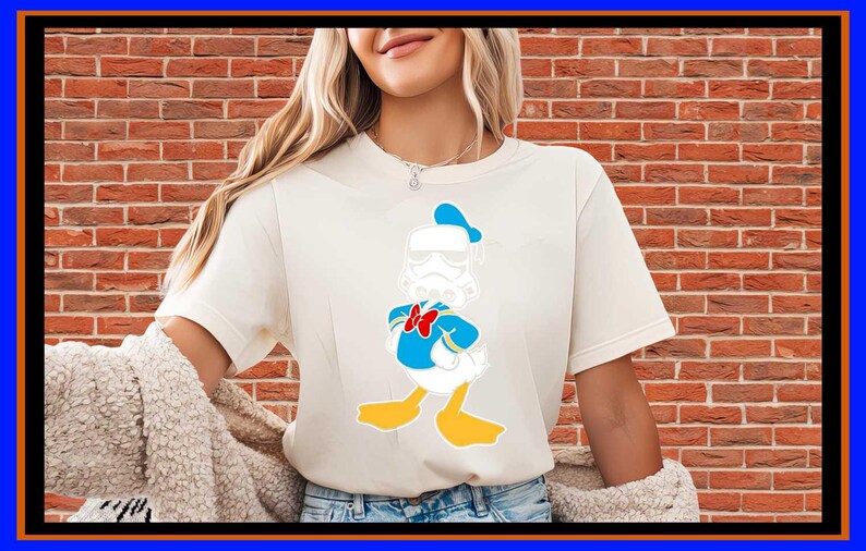 Funny Duck Stormtrooper Mashup Shirt Galactic Soldier Duck Tee Disney Fan Gift Star Wars Inspired Hoodie Cartoon Character Apparel OP282