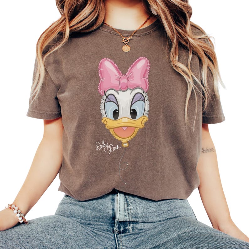 Personalized Donald Daisy Duck Shirt, Disney Vacation Sweatshirt, Cute Disney Family Top, Matching Balloon Couple Graphic Tee