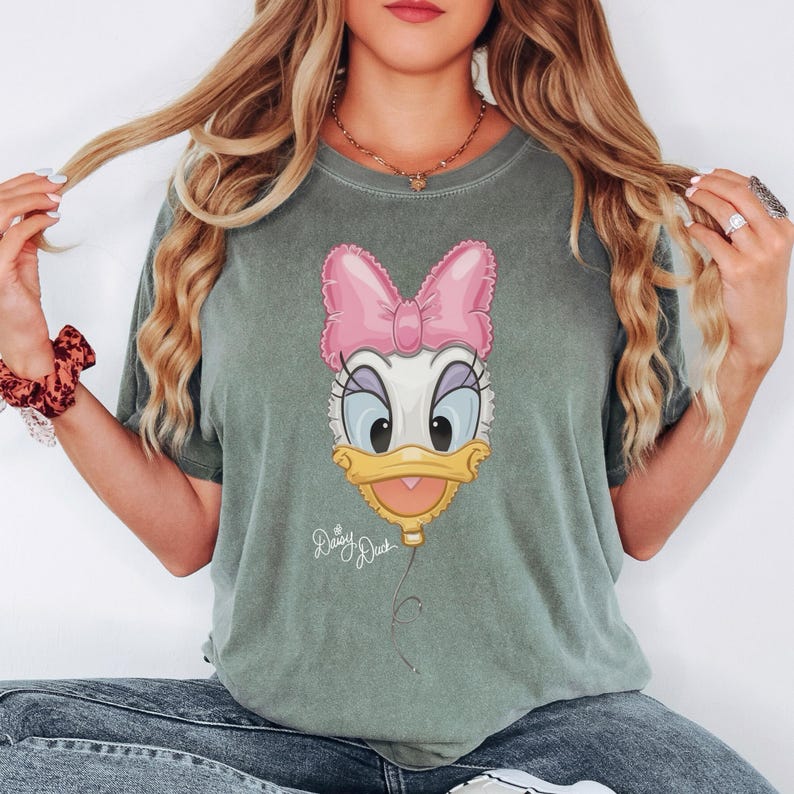 Personalized Donald Daisy Duck Shirt, Disney Vacation Sweatshirt, Cute Disney Family Top, Matching Balloon Couple Graphic Tee