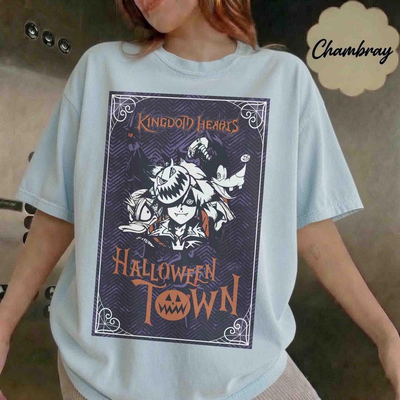 Disney Kingdom Hearts Halloween Town Wash T-Shirt, Donald Goofy Sora Halloween Tee, Disneyland Halloween Family, Disney Birthday Trip 2026