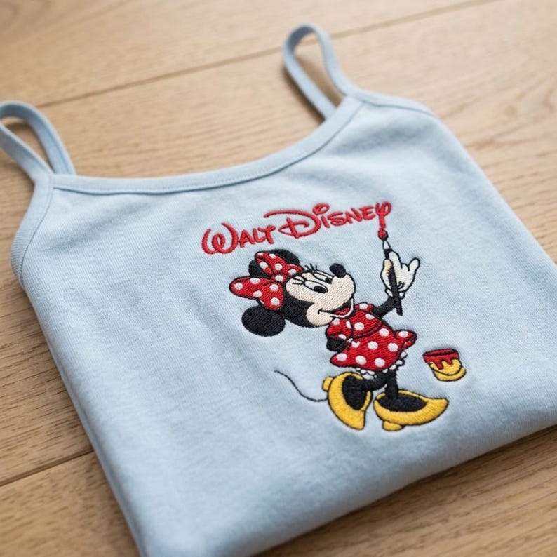EMBROIDERED Mickey and friends Tank Top, Mickey Minnie Daisy Donald Pluto Goofy Disney Baby Tee, Custom character Walt Disney, Gift for Her