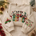 Disneyland Christmas Embroidered Sweatshirt, Mickey Minnie Goofy Donald Holiday Hoodie, Magical Disney Christmas Vacation Gift