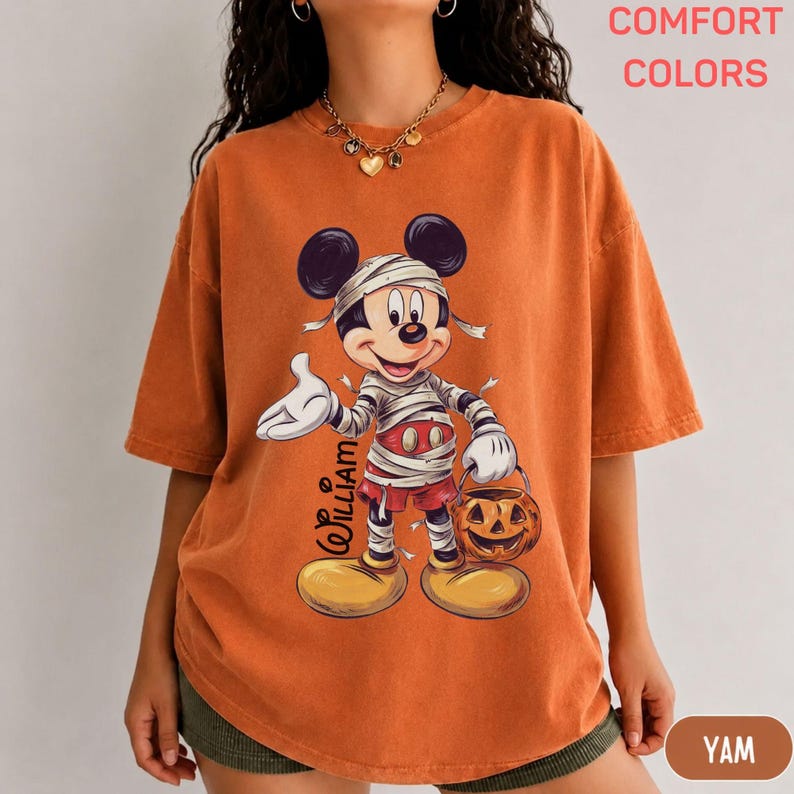 Mummy Donald Duck Daisy Duck Couple Shirts, Retro Disney Halloween Matching Tees, Halloween Disney Trip Tee, Disney Couple T-Shirt for Trips