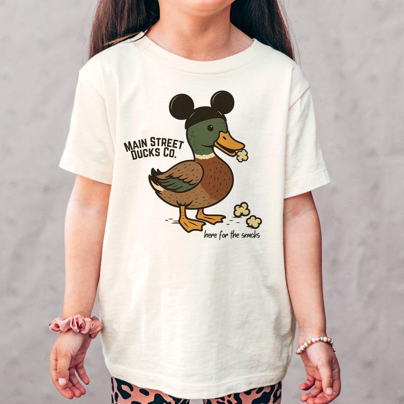 Main Street Ducks Co Tee | Magic Kingdom Here for the Snacks Shirt | Family Matching for Disney World Dads, Moms, Youth & Toddler