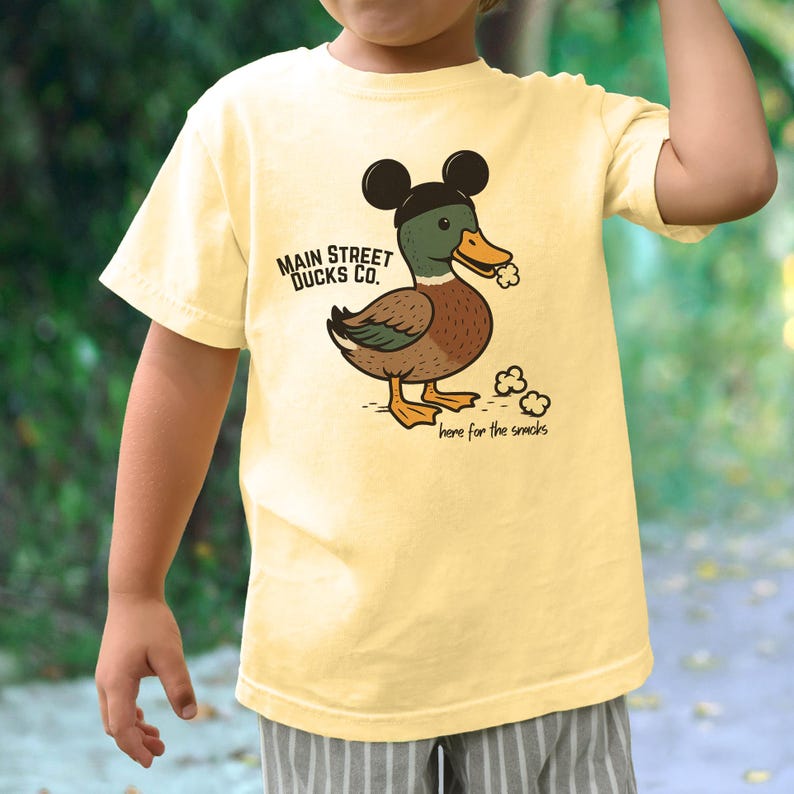Main Street Ducks Co Tee | Magic Kingdom Here for the Snacks Shirt | Family Matching for Disney World Dads, Moms, Youth & Toddler