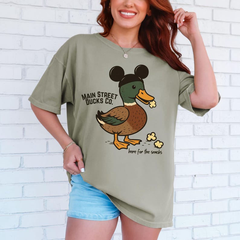 Main Street Ducks Co Tee | Magic Kingdom Here for the Snacks Shirt | Family Matching for Disney World Dads, Moms, Youth & Toddler