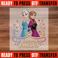 Frozen Sisters DTF Transfer, Elsa and Anna Sisters of Arendelle Design, Sister Love Ready to Press DTF Transfer