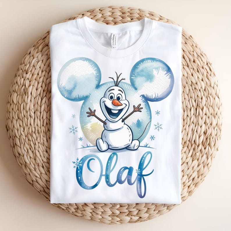 Frozen DTF Transfer, Elsa Anna Olaf Ready to Press, Sisters of Arendelle DTF, Frozen Characters Shirt Transfer, Olaf Snowman DTF