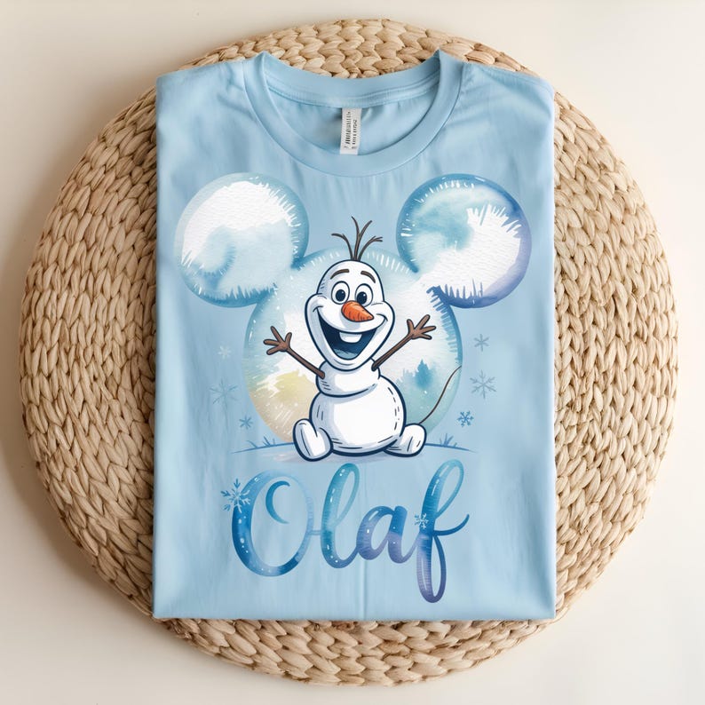 Frozen DTF Transfer, Elsa Anna Olaf Ready to Press, Sisters of Arendelle DTF, Frozen Characters Shirt Transfer, Olaf Snowman DTF