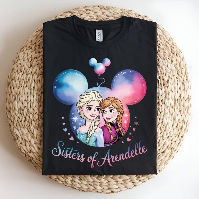 Frozen Elsa and Anna DTF Transfer, Sisters of Arendelle Ready to Press DTF, Disney Frozen Sisters Shirt Transfer, Elsa Anna Princess DTF