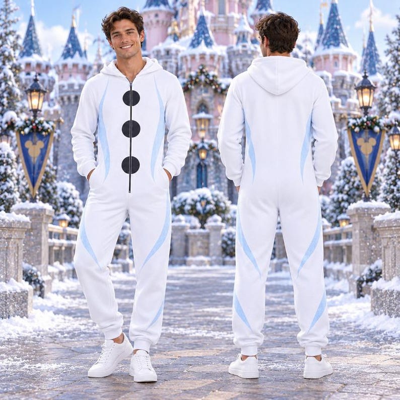Frozen Halloween Jumpsuit Pajamas, Elsa Anna Kristoff Hans Olaf Costume Onesies, Matching Character Outfit, Sumber Party