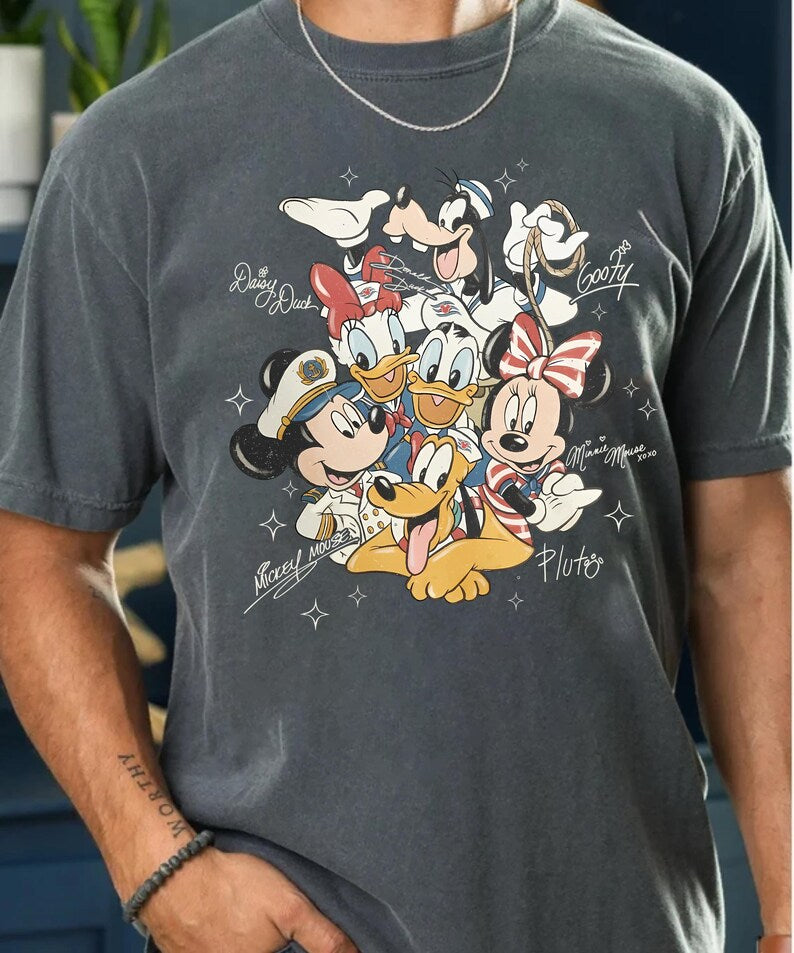 Mickey Friends Cruise Shirt, Disney Cruise Shirt, Mickey Minnie Donald Daisy Goofy Pluto Tee, Disney Vacation Shirt